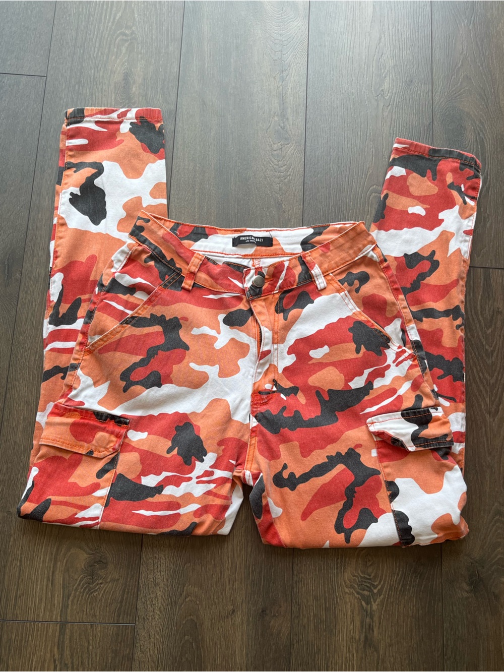 American Bazi Camo Skinny Cargo Pants